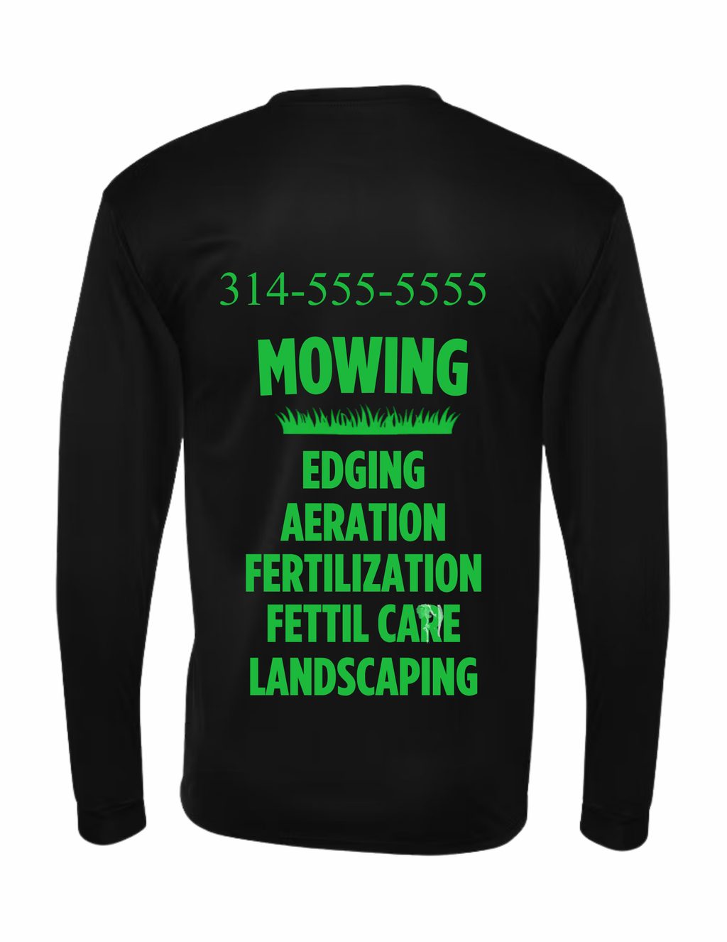 Long Sleeve T-Shirt (Front & Back Design)
